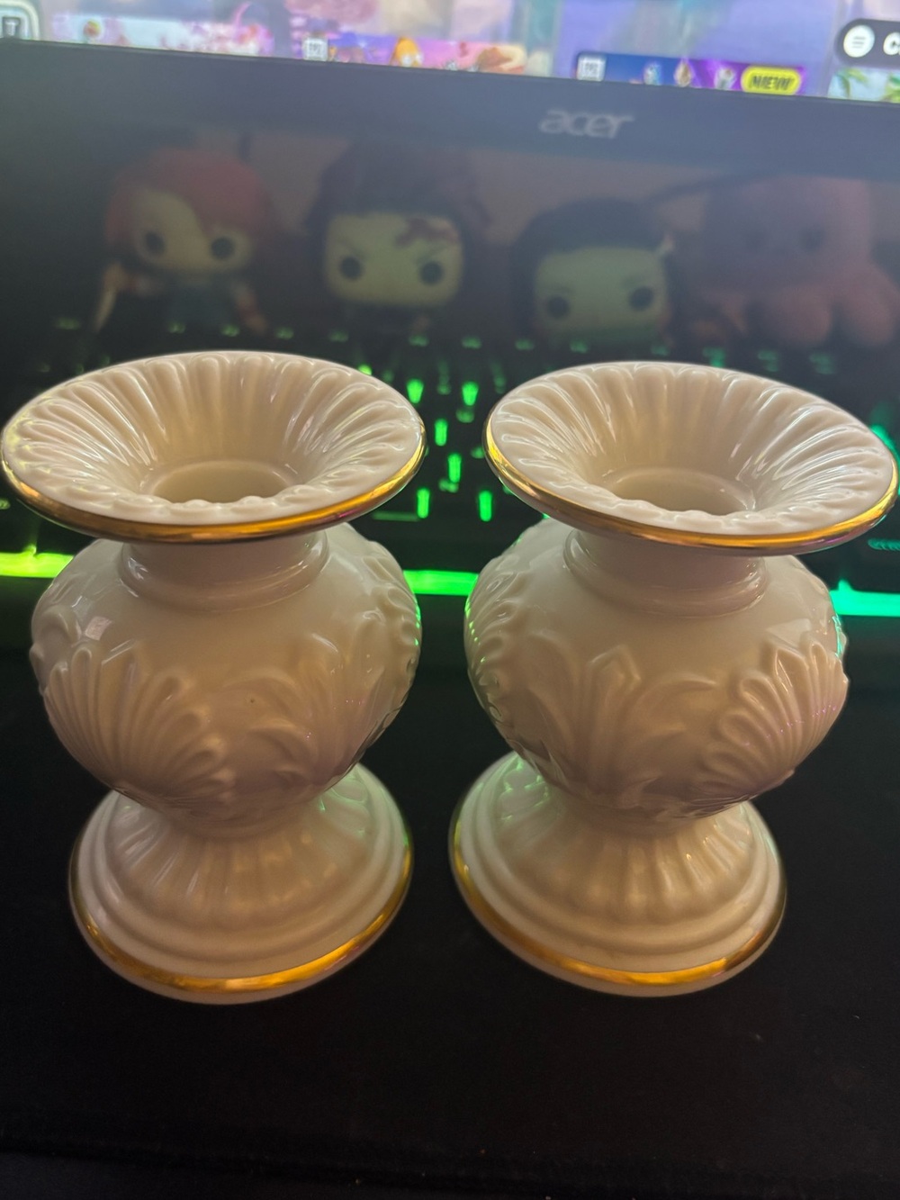Lenox Athenian collection candlesticks